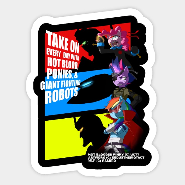 Hot Blood Sticker by RedusTheRiotAct